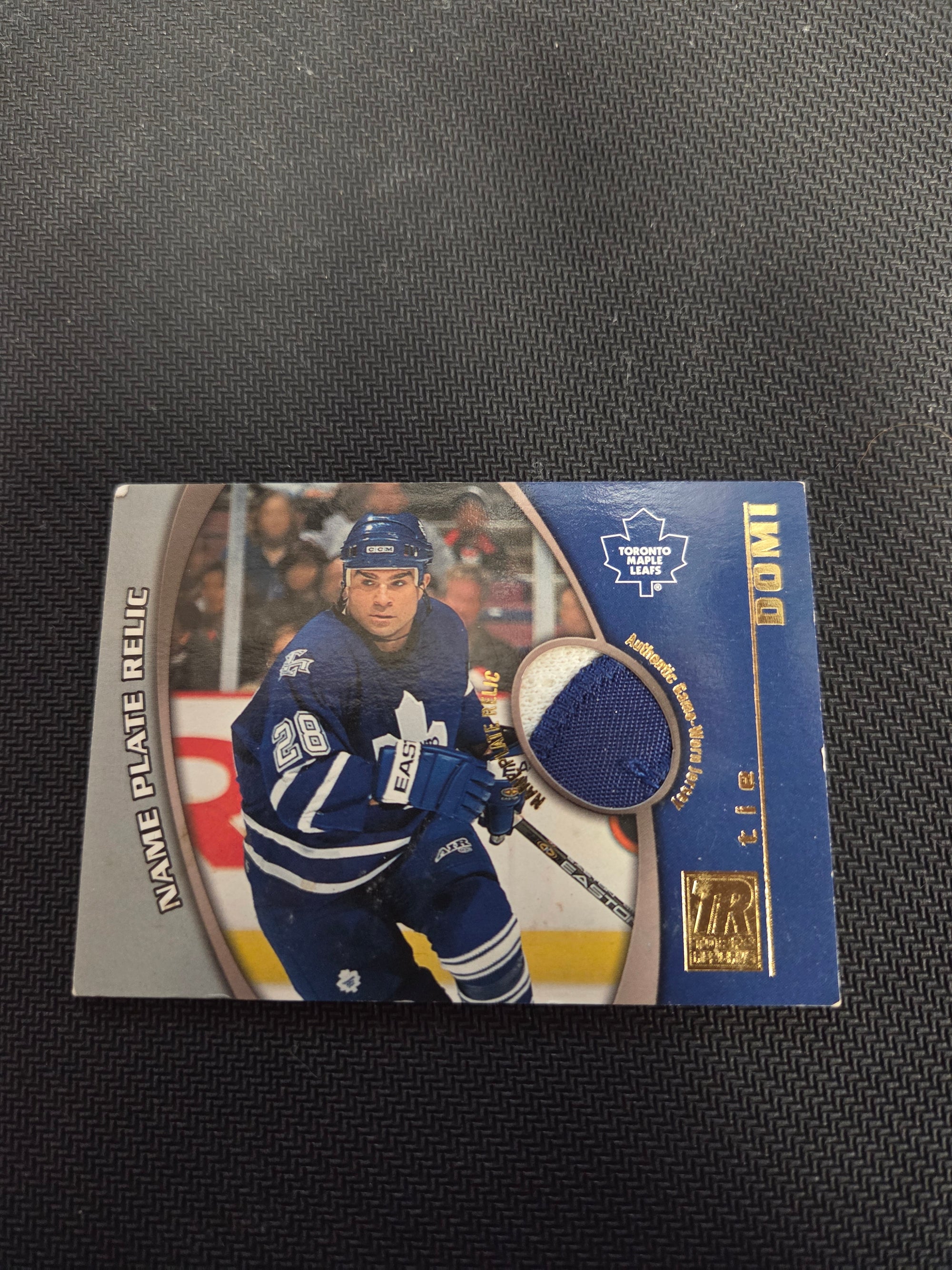 Tie Domi name plate relic #TRN-TD (logo)(cabinet)