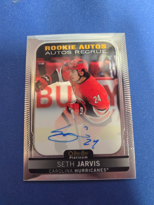 Seth Jarvis rookie autos #R-SJ (cabinet-NM)
