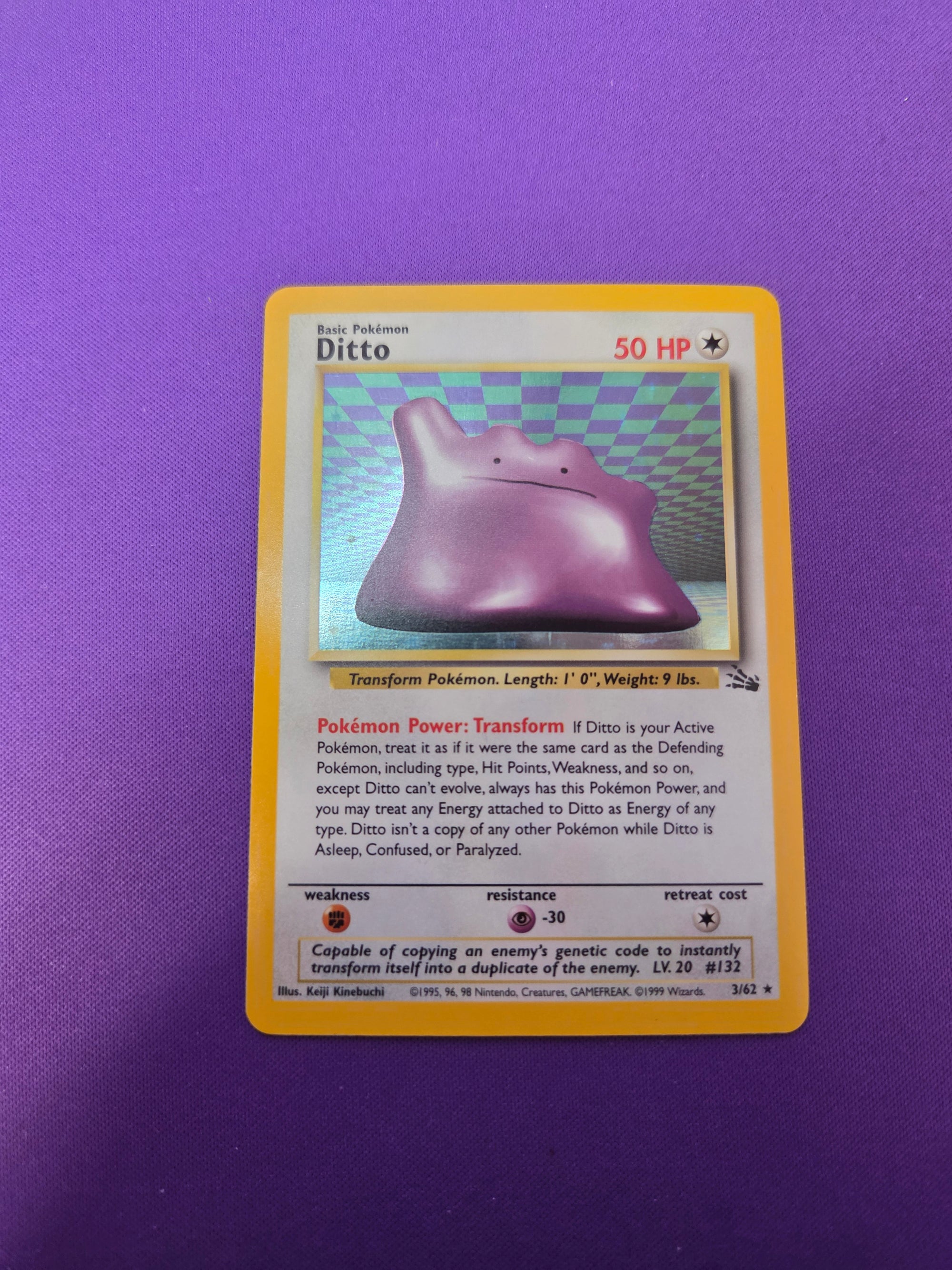 Ditto (3)/62 Holo Rare Unlimited Holofoil (Cabinet-NM)
