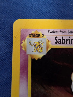 Moderately Played Sabrina's Alakazam (16)/132 Holo Rare Unlimited Holofoil (Cabinet-MP)