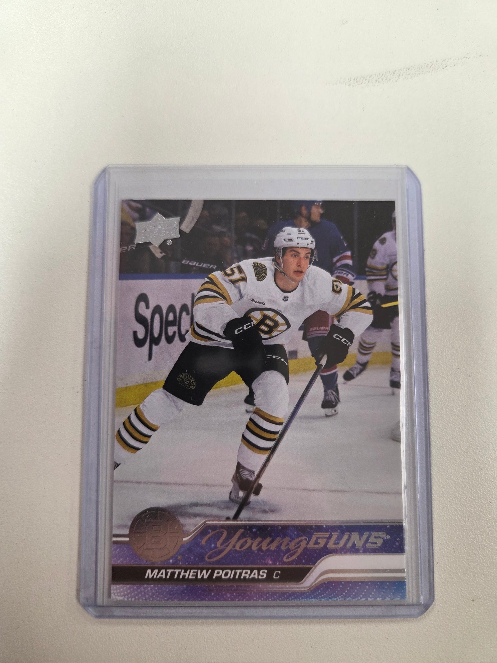 Matthew Poitras young guns upper deck series 2 #478(cabinet)