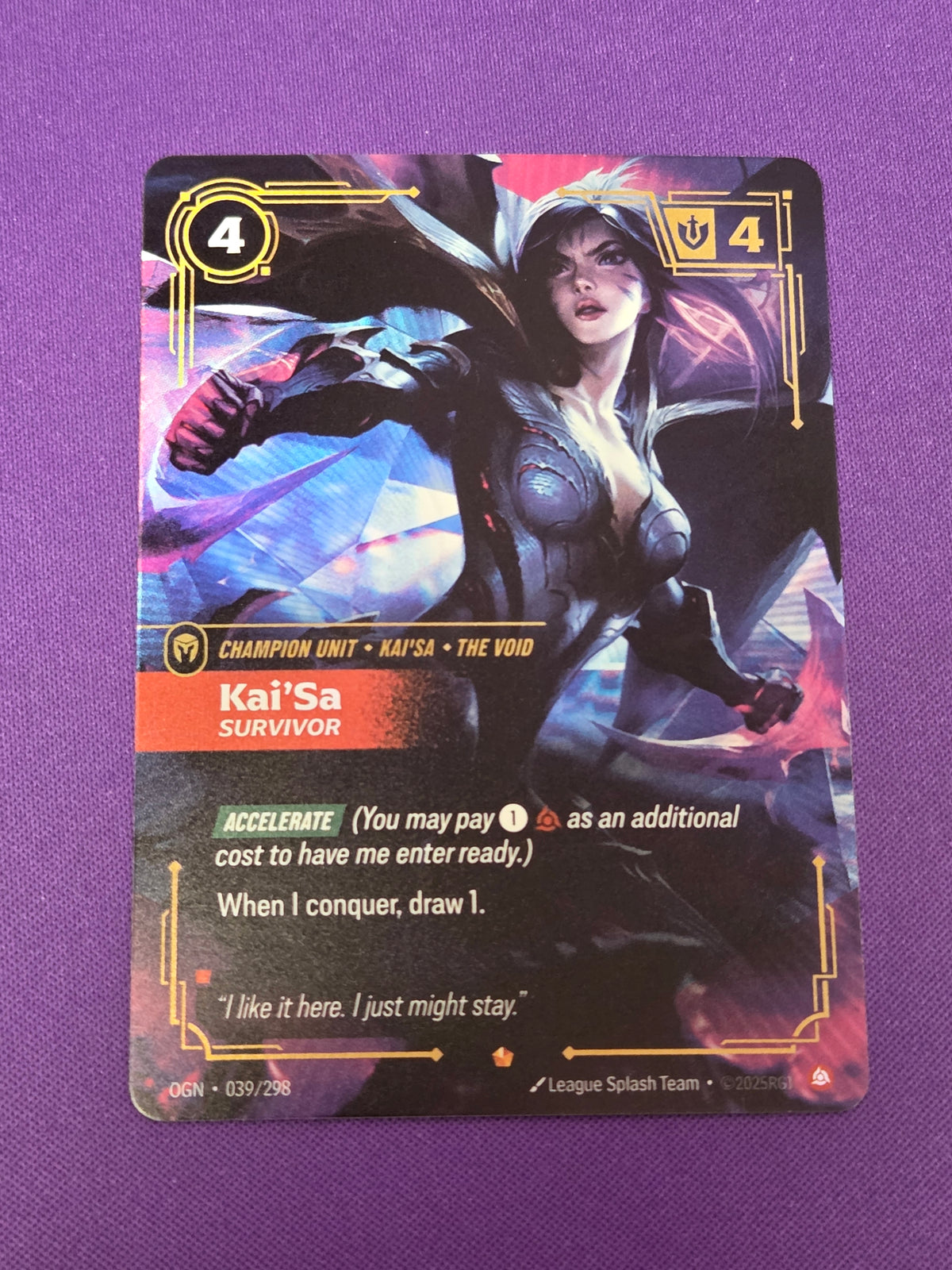 Kai'Sa - Survivor (039/298) - Origins Foil (Cabinet-NM)