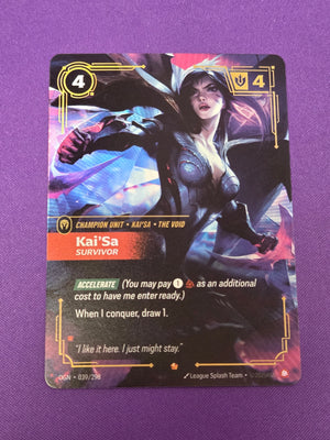 Kai'Sa - Survivor (039/298) - Origins Foil (Cabinet-NM)