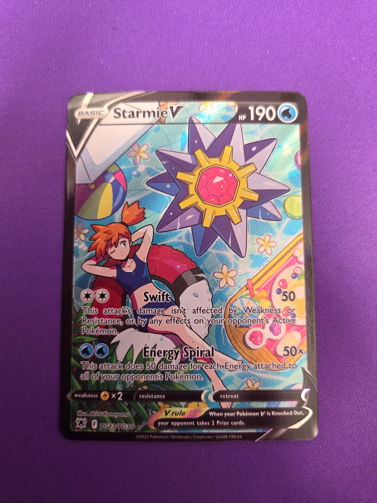 Starmie V (TG13)/30 Ultra Rare Holofoil (Cabinet-NM)