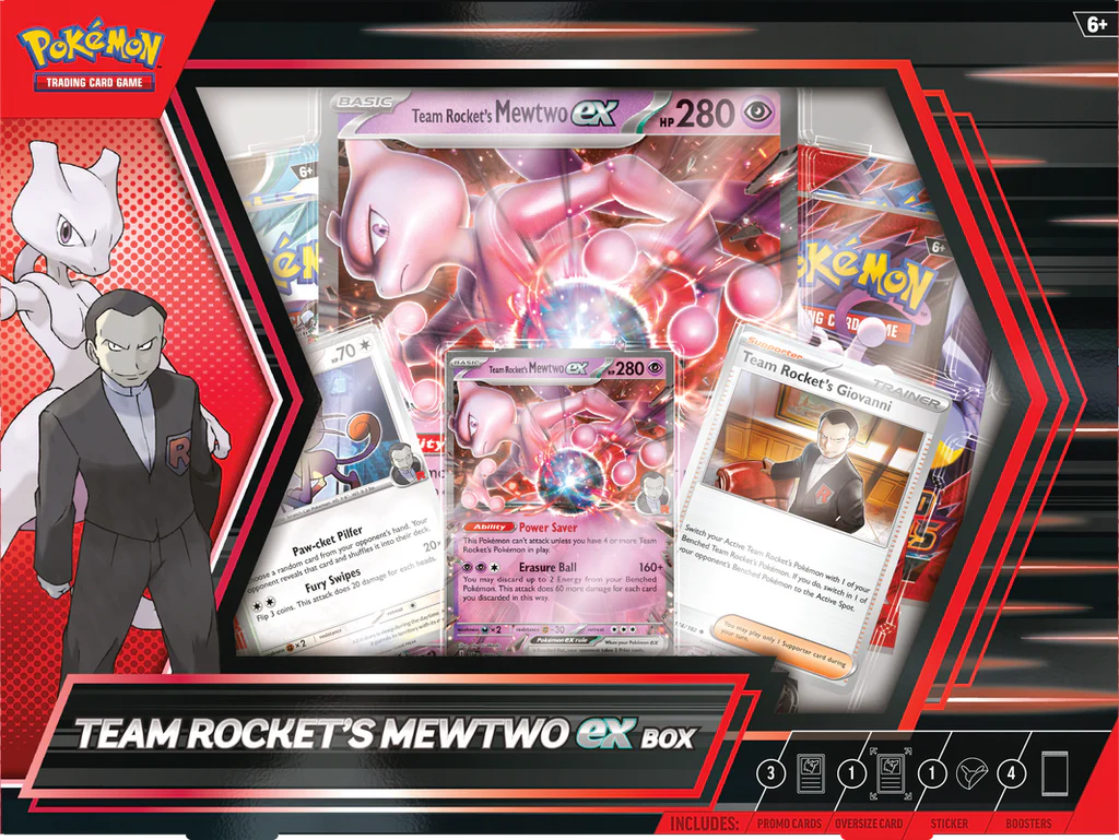Pokemon Team Rocket's MewTwo ex Limit 6