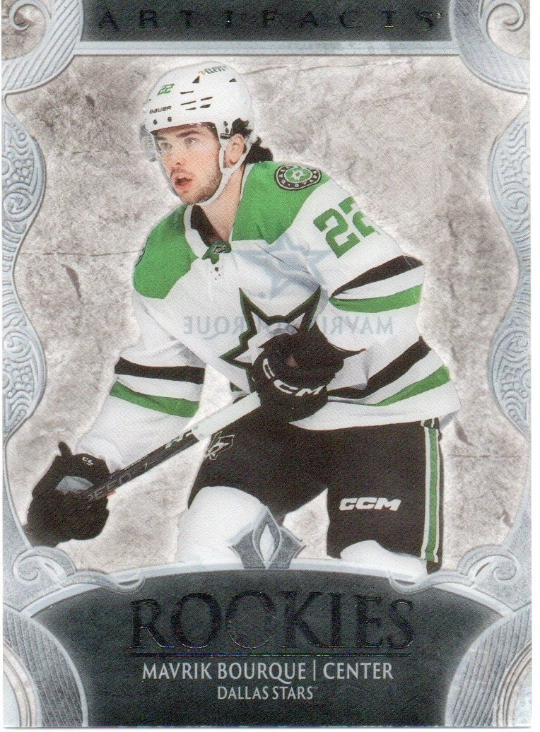 ROOKIE Mavrik Bourque #209 Clear Cut Artifacts (cabinet)