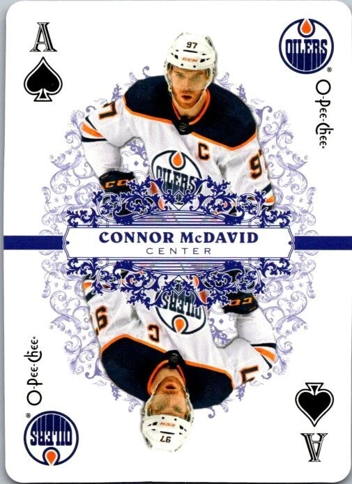 Connor McDavid 2022 O-Pee-Chee Playing Cards Ace Of Spades