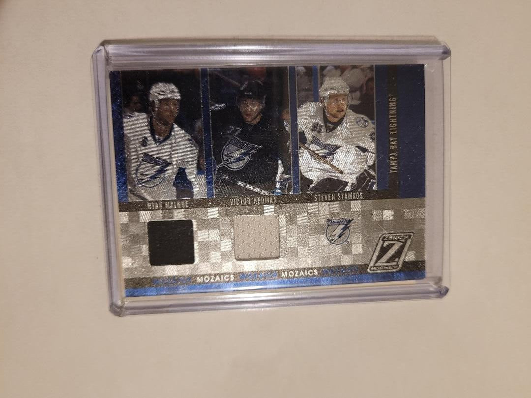 Ryan Malone / Steven Stamkos / Victor Hedman #17 2010-11 Panini Zenith Mozaics (cabinet)
