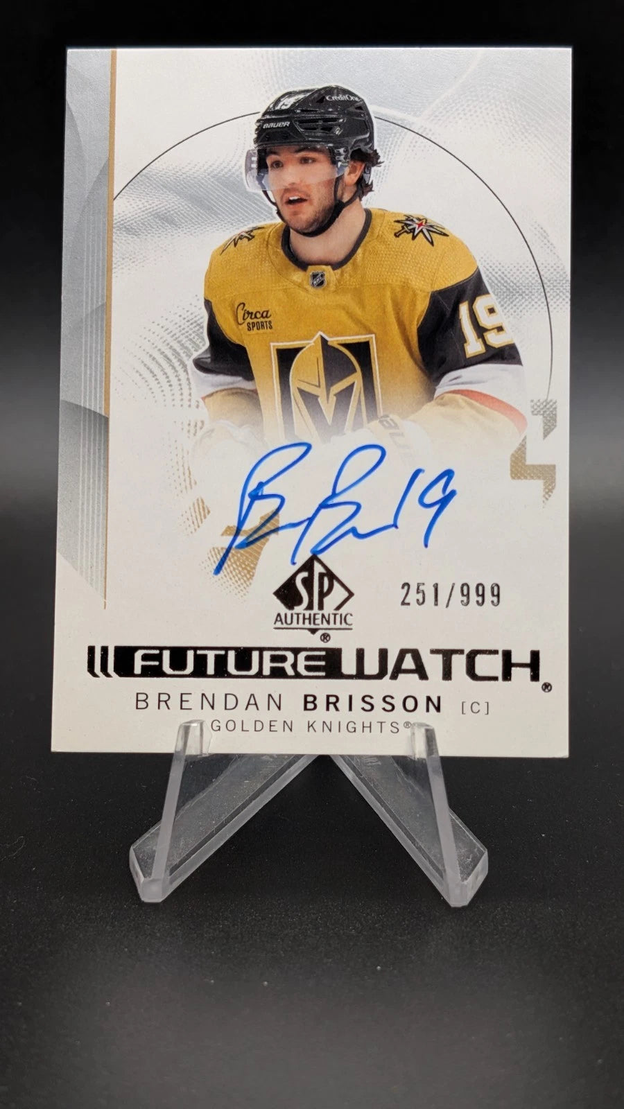Brendan Brisson #106 372/999 Rookie Auto SP authentic (cabinet-NM)