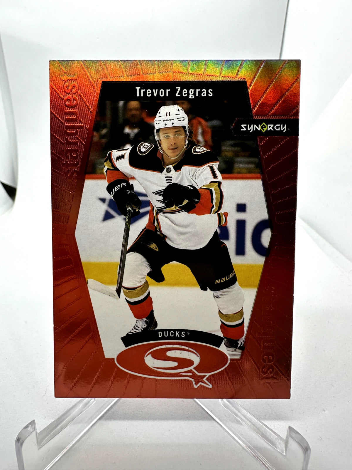 Trevor Zegras 2023-24 Upper Deck Synergy Starquest #SQ-17 Bronze SP #24/49 (cabinet-NM)