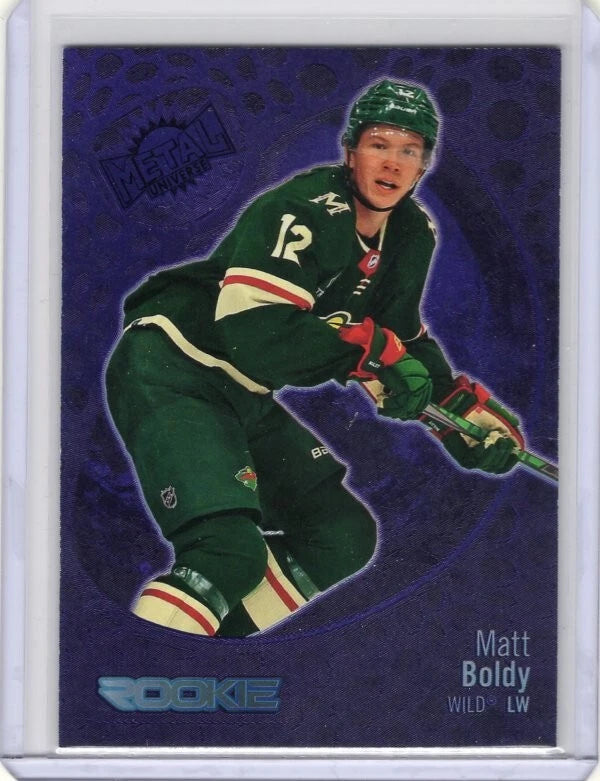 Matt Boldy Purple Rookie #153 2022 Skybox Metal Universe 150/199