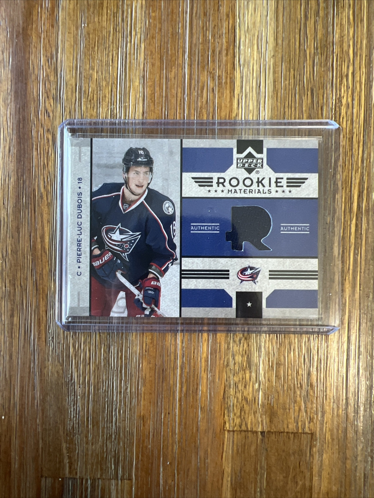 Pierre-Luc Dubois RRM-PD Rookie Materials Authentic 2022-23 upper deck (cabinet-NM)