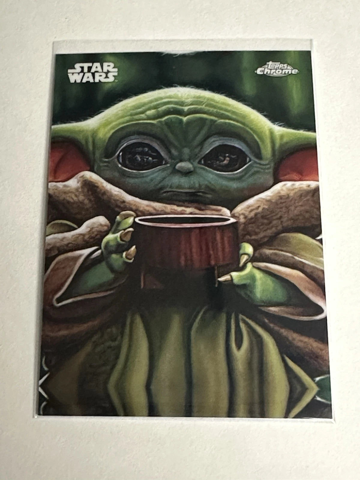 Grogu "want some soup" Reflections card #r-14 Star Wars (Cabinet-NM)