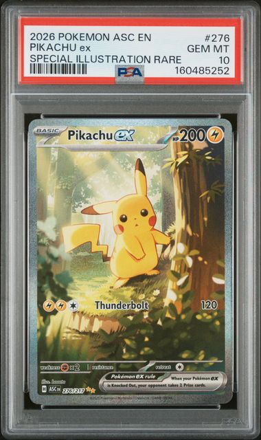 PSA 10 Pikachu ex - 276/217 Special Illustration Rare Holofoil (Cabinet)