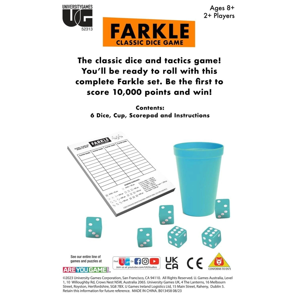 Farkle Classic Dice Game Box