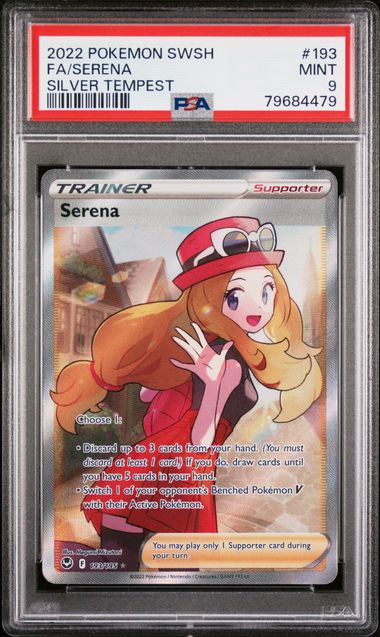 PSA 9 Serena #193 Secret Silver Tempest