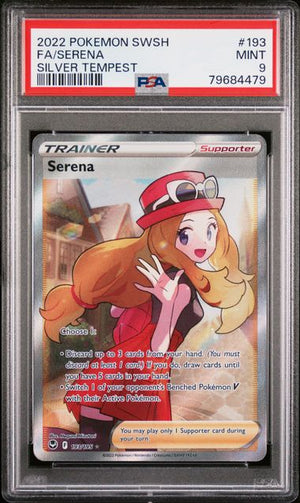 PSA 9 Serena #193 Secret Silver Tempest