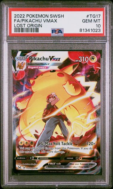 PSA 10 PIKACHU VMAX LOST ORIGIN #TG17 (Cabinet)