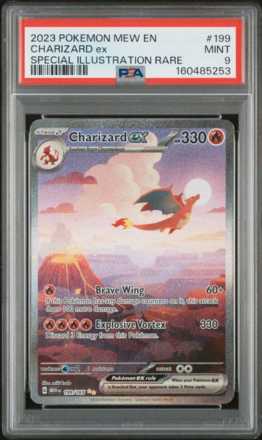 PSA 9 Charizard ex #199 S&V 151 (Cabinet)