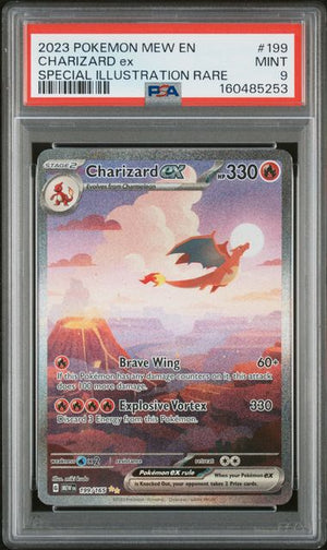 PSA 9 Charizard ex #199 S&V 151 (Cabinet)