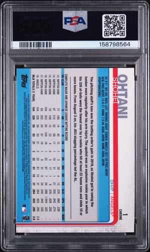 PSA 10 SHOHEI OHTANI #1 PRISM REFRACTOR 2019 TOPPS CHROME (Cabinet)