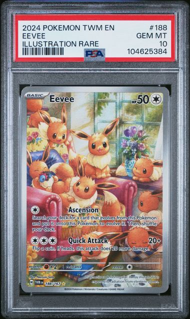 PSA 10 Eevee #188 TWM (Cabinet)