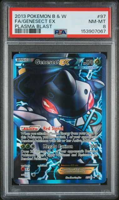 PSA 8 Genesect #97 B&W Plasma Blast (Cabinet)