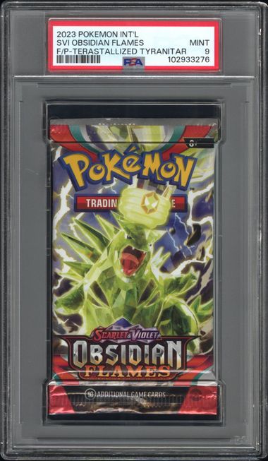 PSA 9 Obsidian Flames pack Tyranitar art (Cabinet)