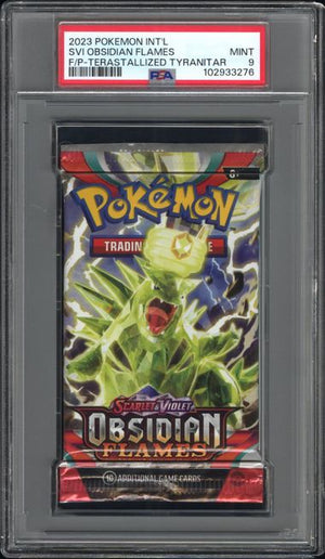 PSA 9 Obsidian Flames pack Tyranitar art (Cabinet)