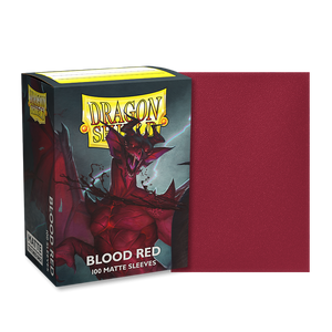 Dragon Shield: Standard 100ct Sleeves - Blood Red (Matte)