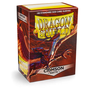 Dragon Shield Standard Sleeves Crimson Matte 100ct