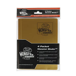 4 Pocket Monster Matte Portfolio Gold