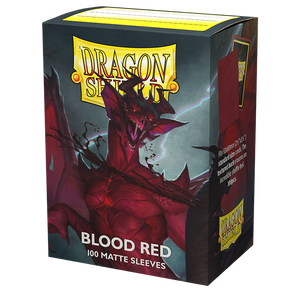 Dragon Shield: Standard 100ct Sleeves - Blood Red (Matte)