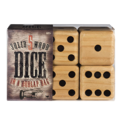 5 Giant Wood Dice