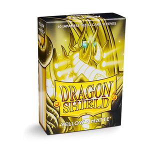 Dragon Shield: Japanese Size 60ct Sleeves - Yellow (Matte)