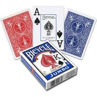 Bicycle Jumbo Playing Cards Red or Blue (885)