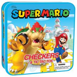 Checkers/TTT Super Mario vs Bowser (tin)