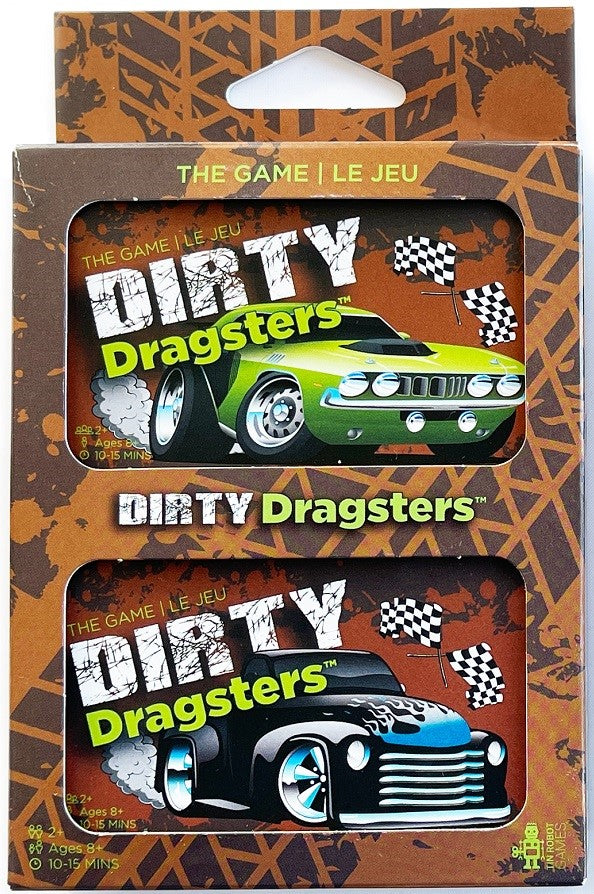Dirty Dragsters: Green and Black Car Decks