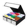 Gaming Card Box 3 Row Black w/White
