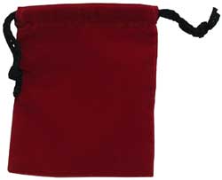 Dice Bag 4x5 Inch Red