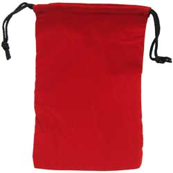 Dice Bag 6x9 Inch Red