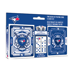 MLB 2Pk  Cards & Dice Set  Blue Jays