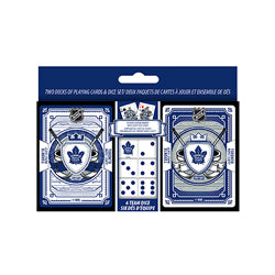 NHL 2pk Cards & Dice Set Maple Leafs