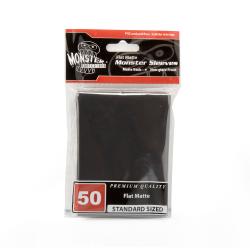 Monster Sleeves Standard Flat Matte Black 50ct