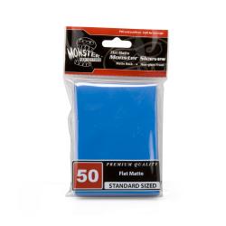 Monster Sleeves Standard Flat Matte Blue 50ct