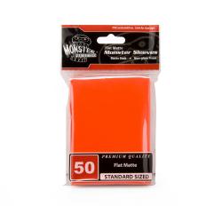 Monster Sleeves Standard Flat Matte Orange 50ct