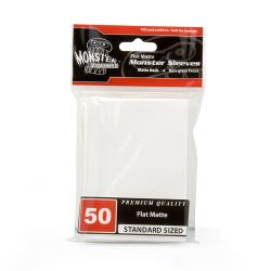 Monster Sleeves Standard Flat Matte White 50ct