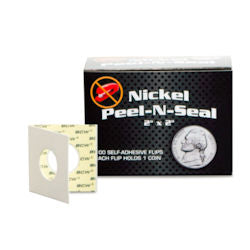 Paper Coin Flips Boxed Adhesive Nickle 100ct