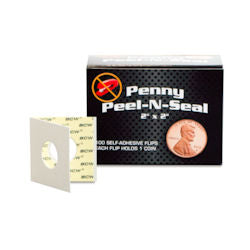 Paper Coin Flips Boxed Adhesive Penny 100ct
