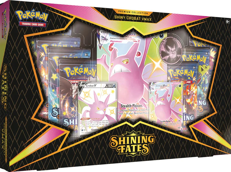 Pokemon Shining Fates Premium Collection- Shiny  Crobat V - LIMIT 2